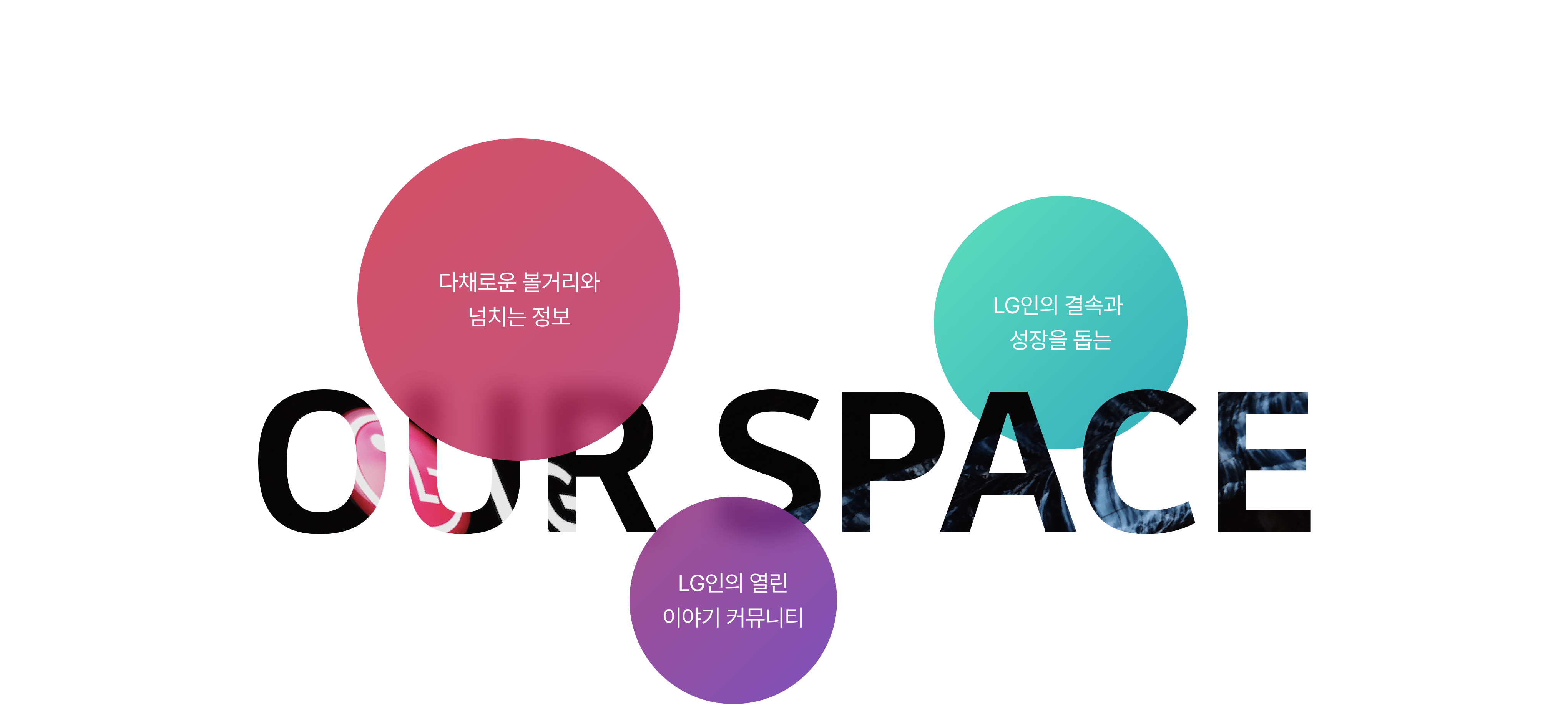 다채로운 볼거리와 넘치는 정보, LG인의 결속과 성장을 돕는, LG인의 열린 이야기 커뮤니티