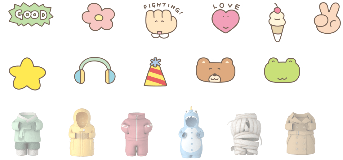 수호신 석조물 일러스트